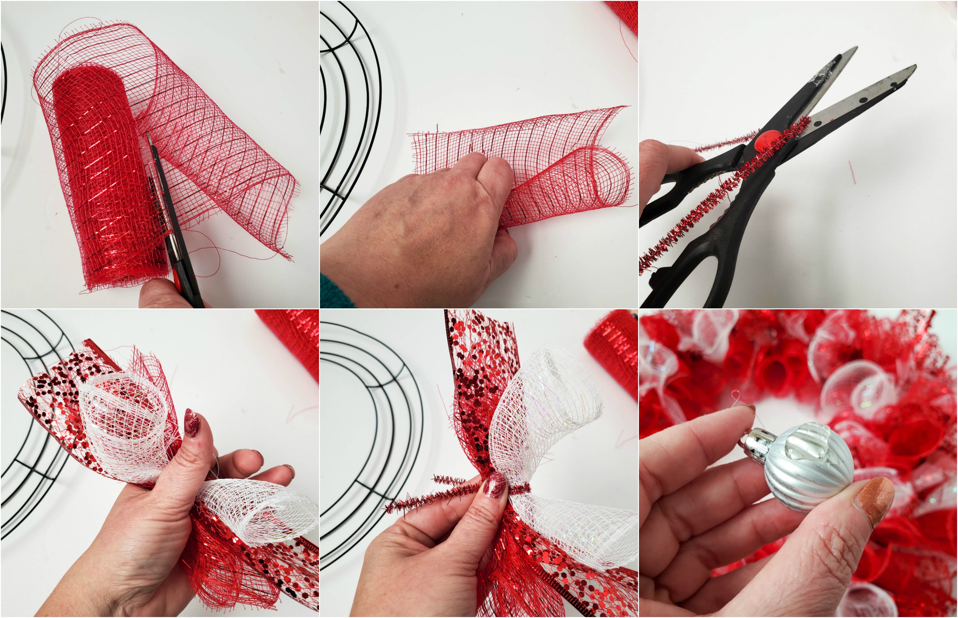 Mesh Valentine's Day Wreath DIY