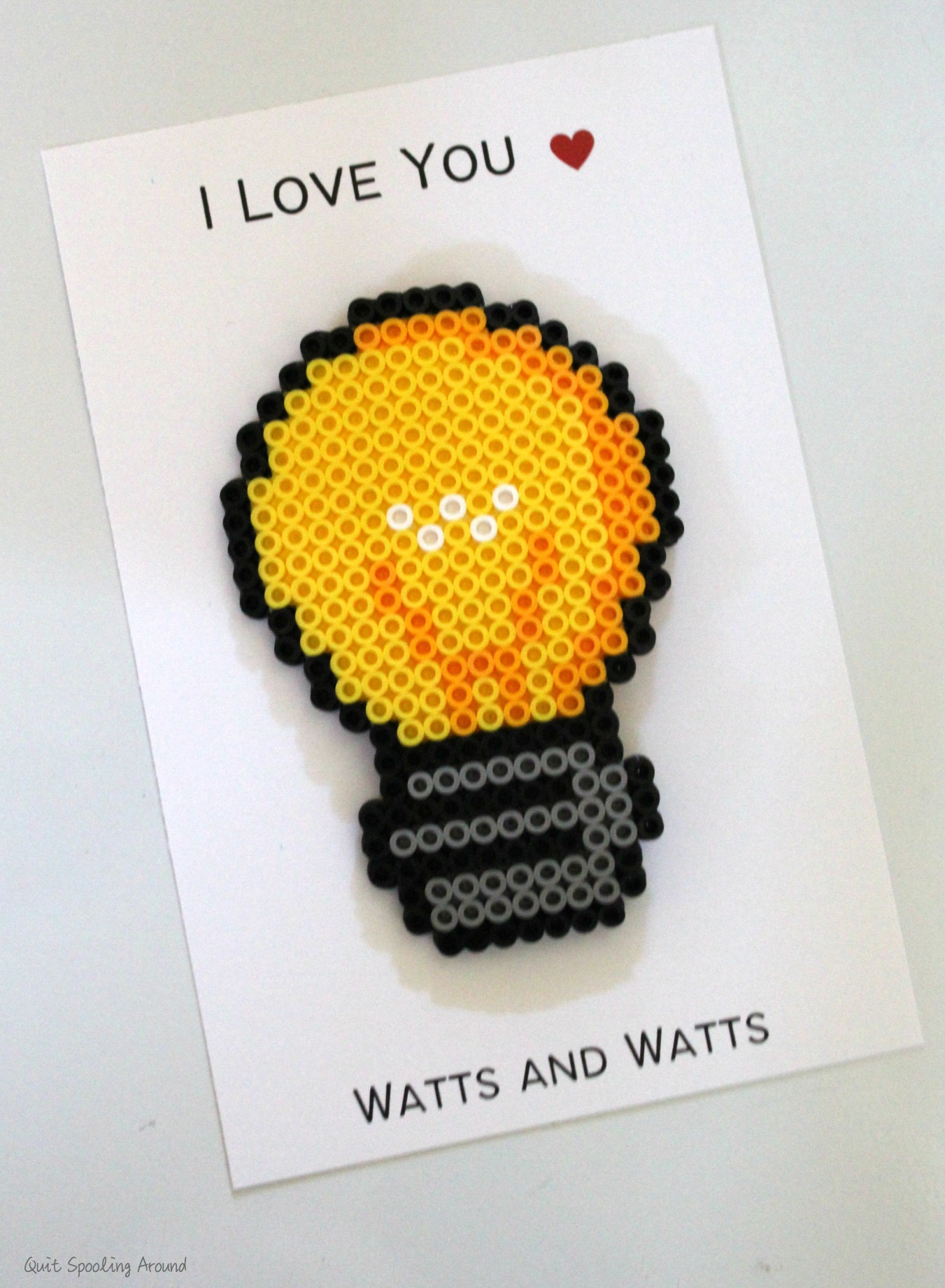 Lightbulb Perler Bead Project