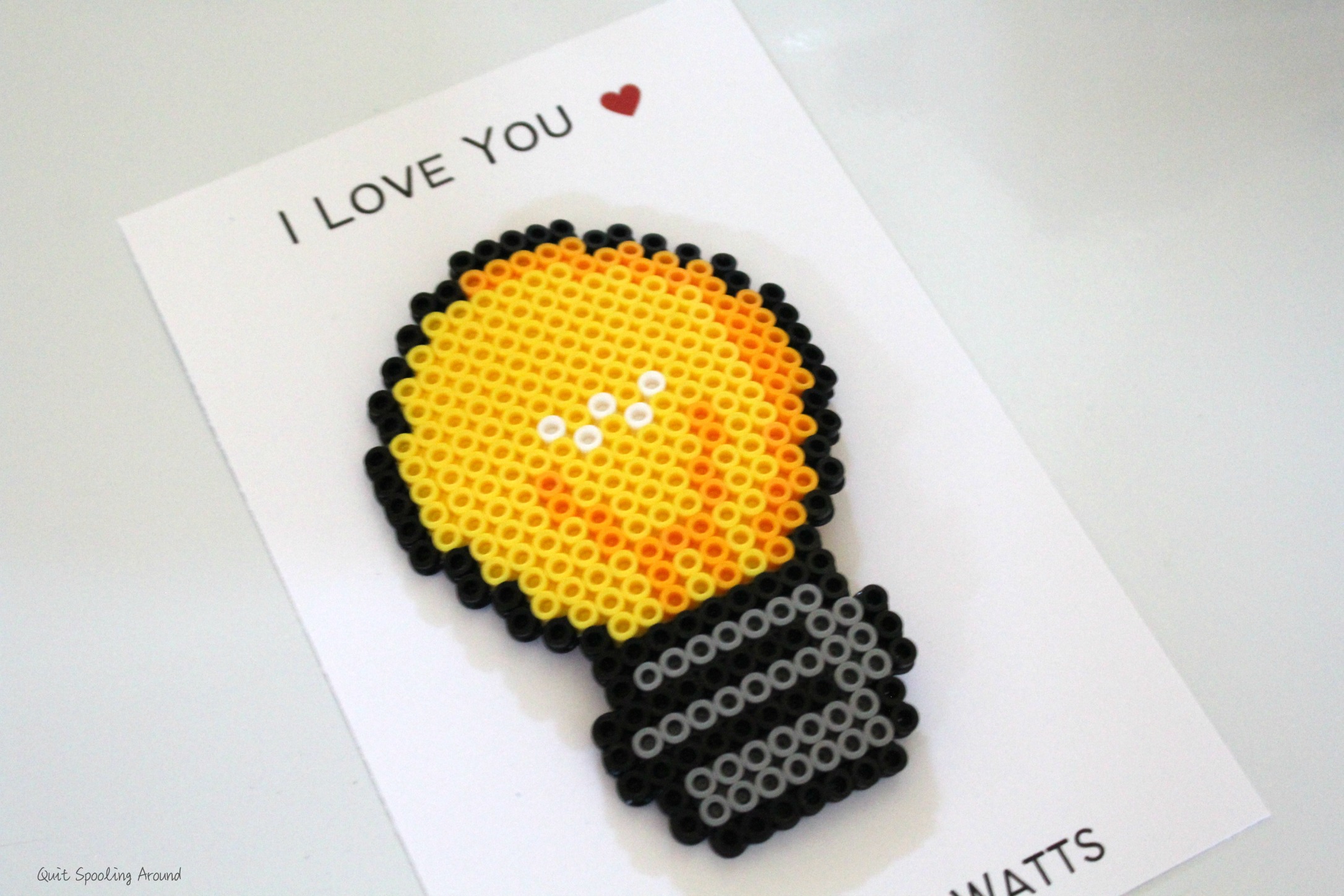 Lightbulb Perler Bead