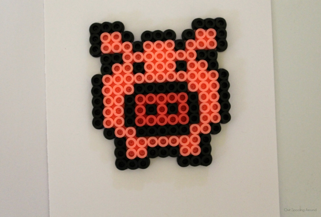 Pig Perler Bead Love Pun Card Quit Spooling Around