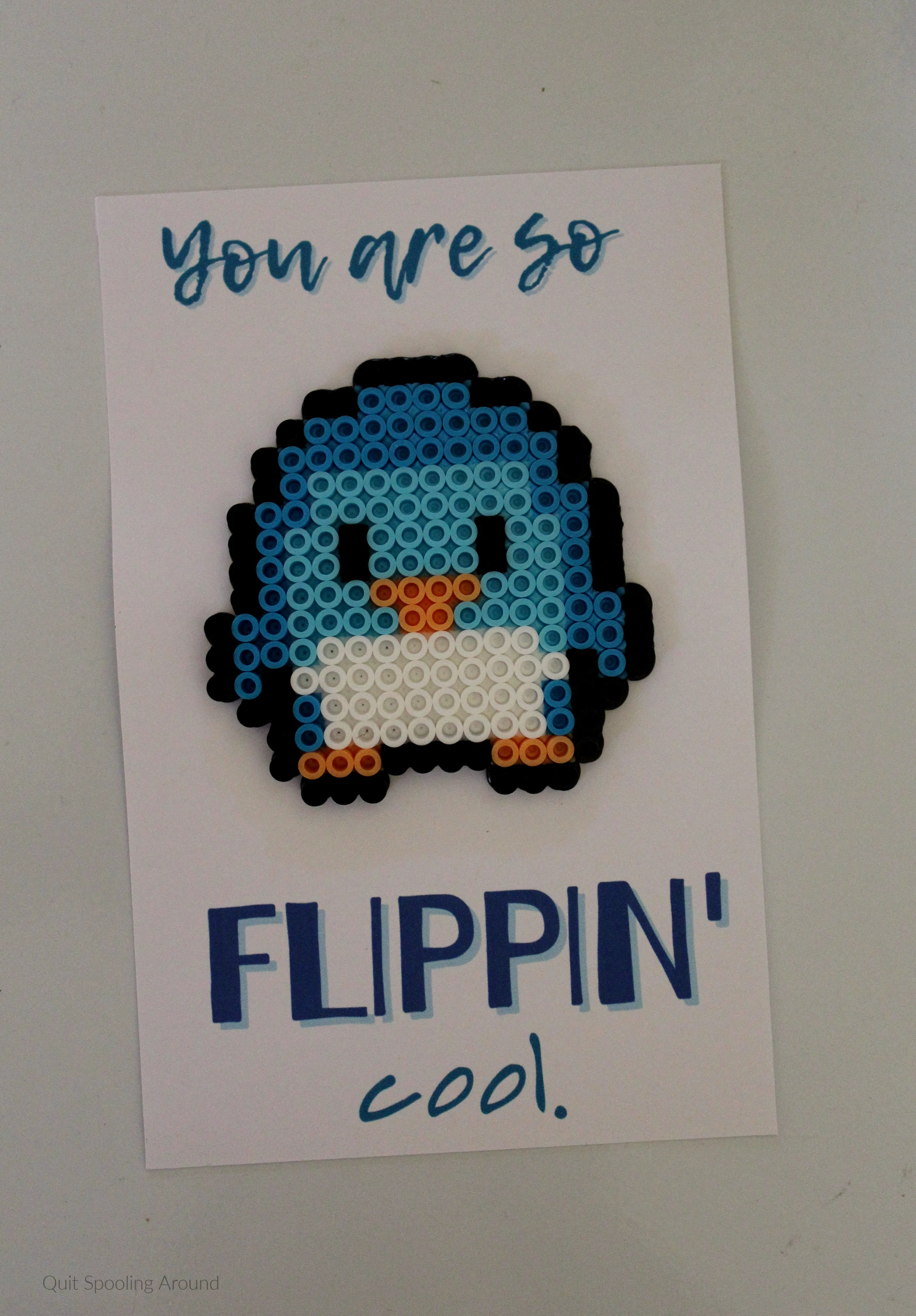 <span itemprop="name">Penguin Perler Bead Love Pun Card</span>